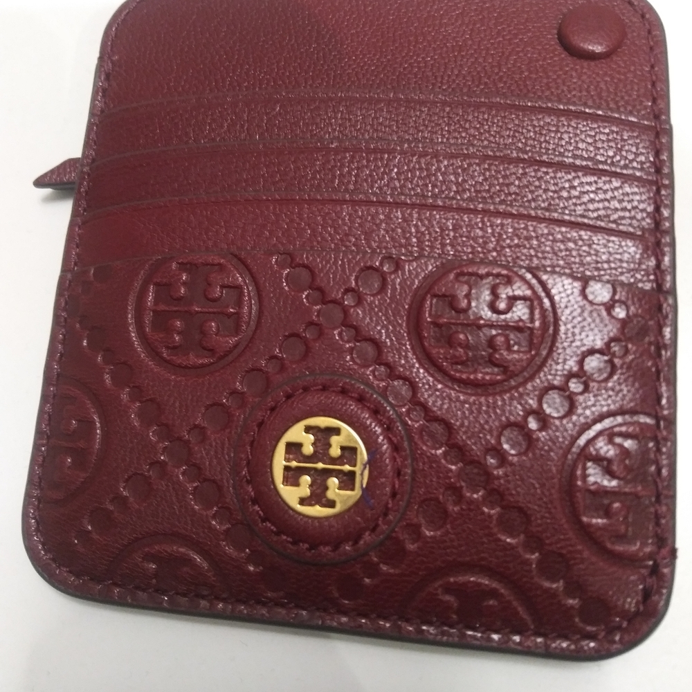 Tory Burch leather card holder